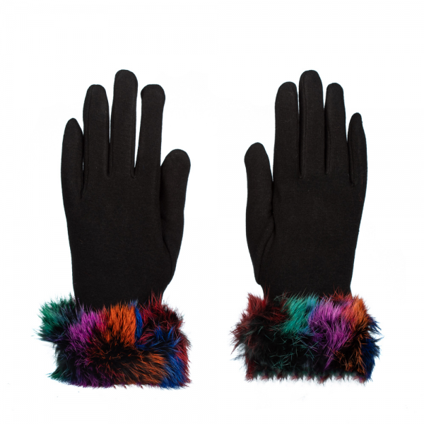 Дамски ръкавици Sama черен цвят, 2 - Kalapod.bg